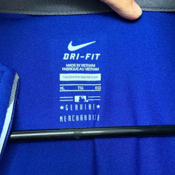 Nike LA Dodgers Element Blue Half Zip Running top - Picture 3 of 8